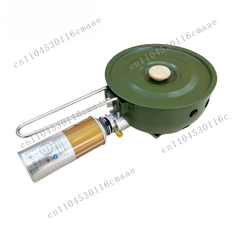 Camping Cooking Gas Stove Portable Tool - 휴대용 야외 카세트 스토브 일체형 냄비