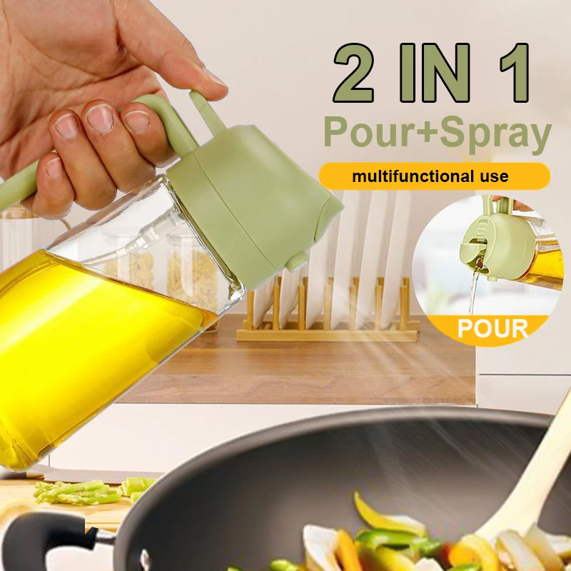 Camping Cooking Oil - 2 in 1 붓기 스프레이 분무기