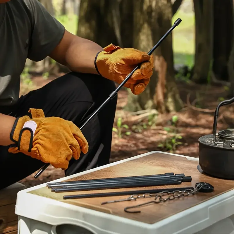 Camping Cooking Pot Large - 야외 대형 모닥불 삼각대 휴대용 캠핑