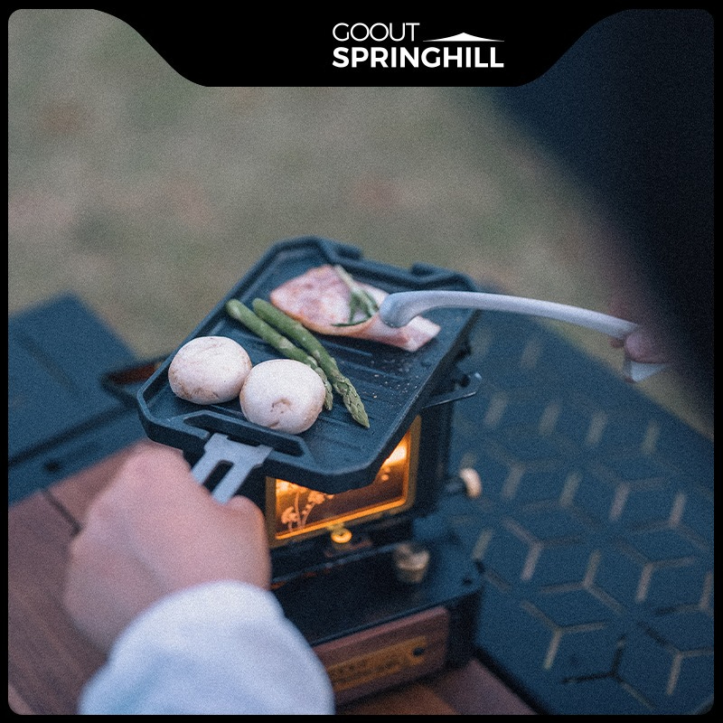 Camping Cooking Device - COOUT SPRINGHILL 야외용 미니 그릴 팬,