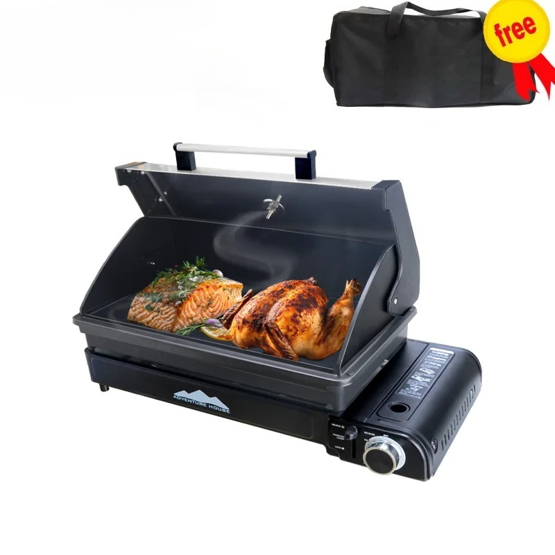 Camping Cooking Gas Stove Portable Tool - 야외용 스테인리스 그릴 요리 피크닉 바베큐