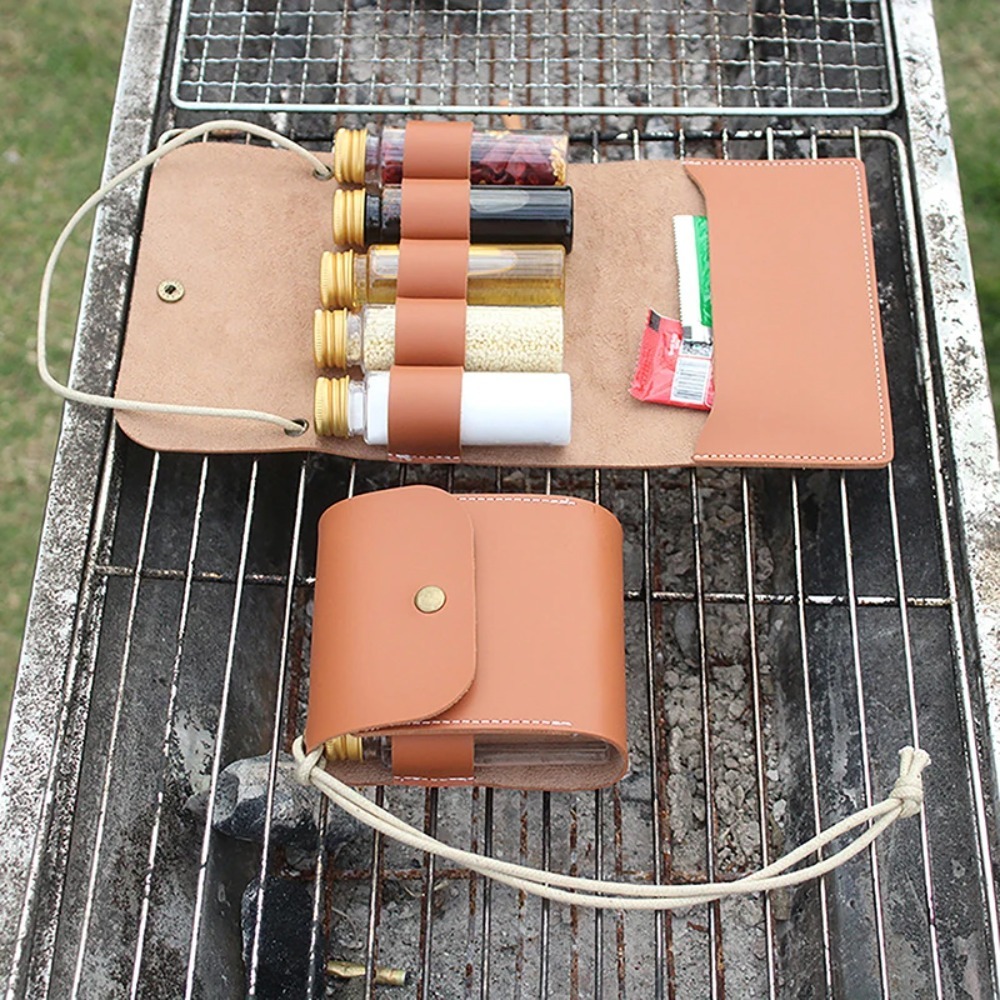 Camping Cooking Container - 야외 캠핑 향신료 병 세트, 휴대용