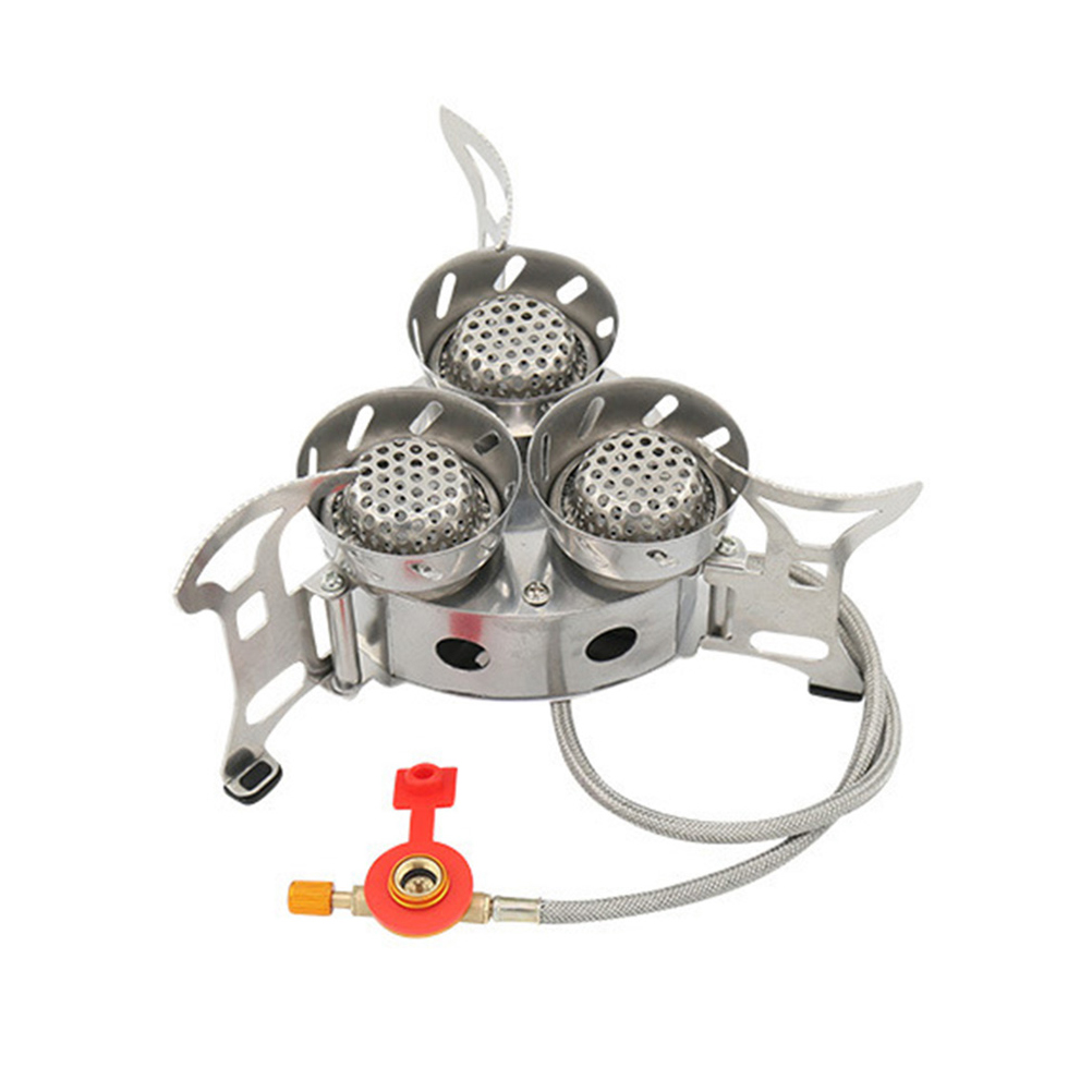 Camping Cooking Gas Stove Portable Tool - 고출력 방풍 야외 요리 기어, 보관