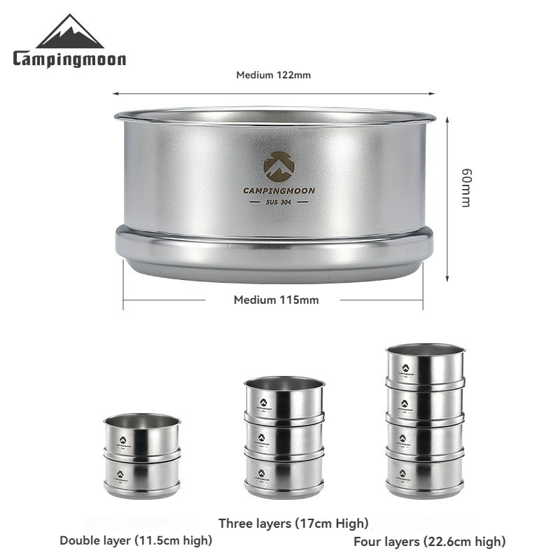 Camping Cooking Dishes - CAMPINGMOON Portatle 야외 캠핑 및 피크닉