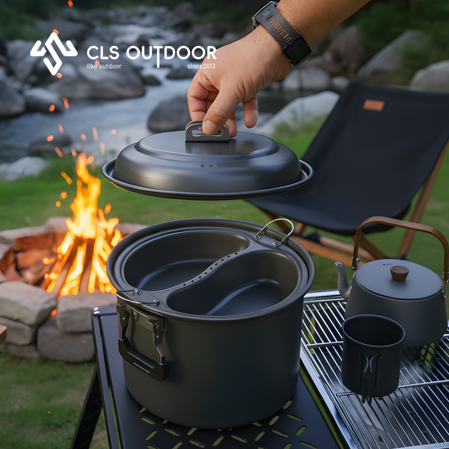 6.5L 대용량 만다린 덕 스팀 및 조리 냄비 세트,  - Camping Cooking Pot Large 리뷰 및 가격