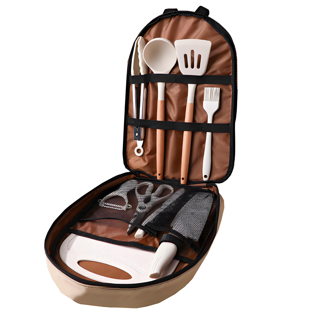 10종 휴대용 캠핑 조리기구 세트, 실리콘 주걱, 국자 - Camping Cooking And Dining Set 리뷰 및 가격