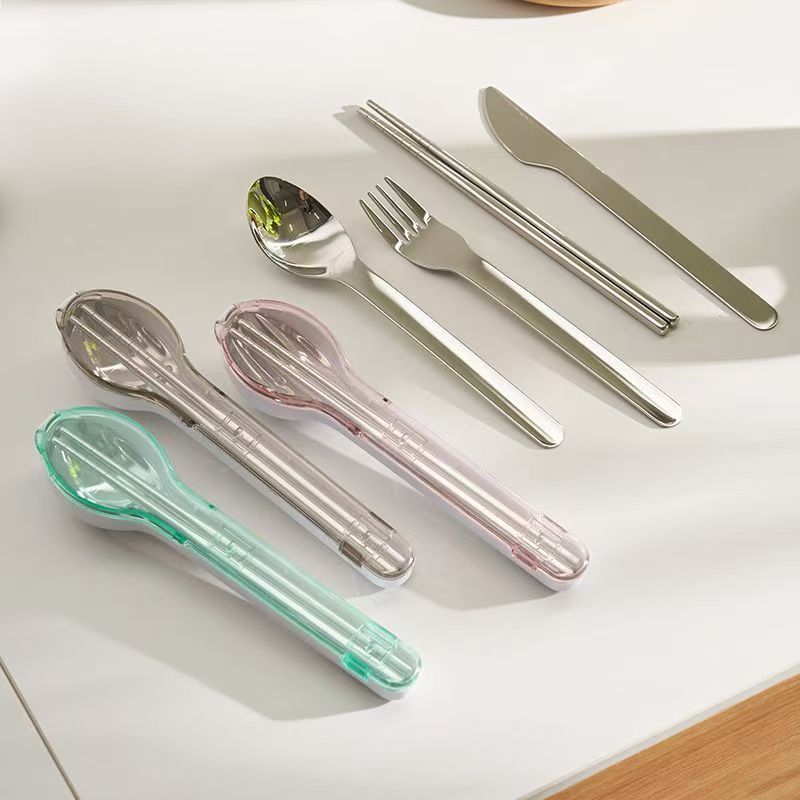 휴대용 수저 세트 보관함 포함 캠핑 여행 야외 식기 스 - Camping Cooking Knives 리뷰 및 가격