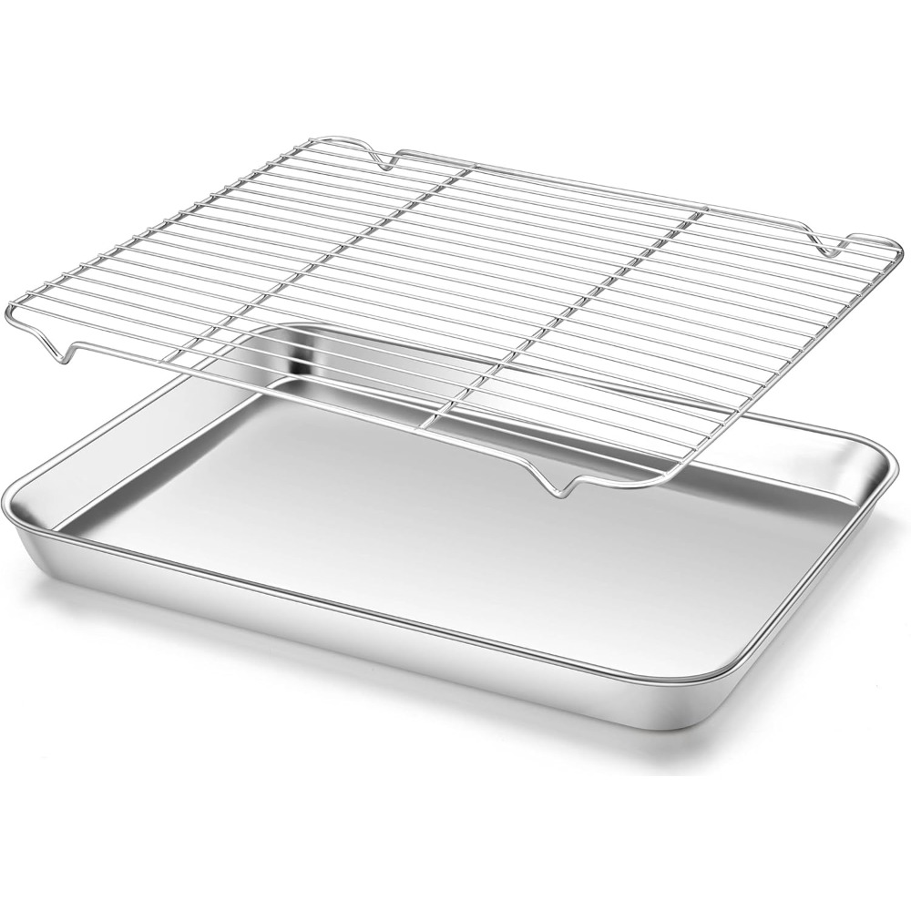 다기능 베이킹 팬 와이어 랙 포함 스테인리스 스틸 BB - Camping Cooking Dishes 리뷰 및 가격