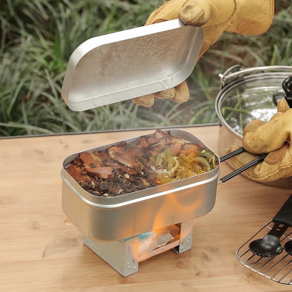 800/1400ML 알루미늄 도시락 상자 여행 캠핑 식 - Camping Cooking Dishes 리뷰 및 가격