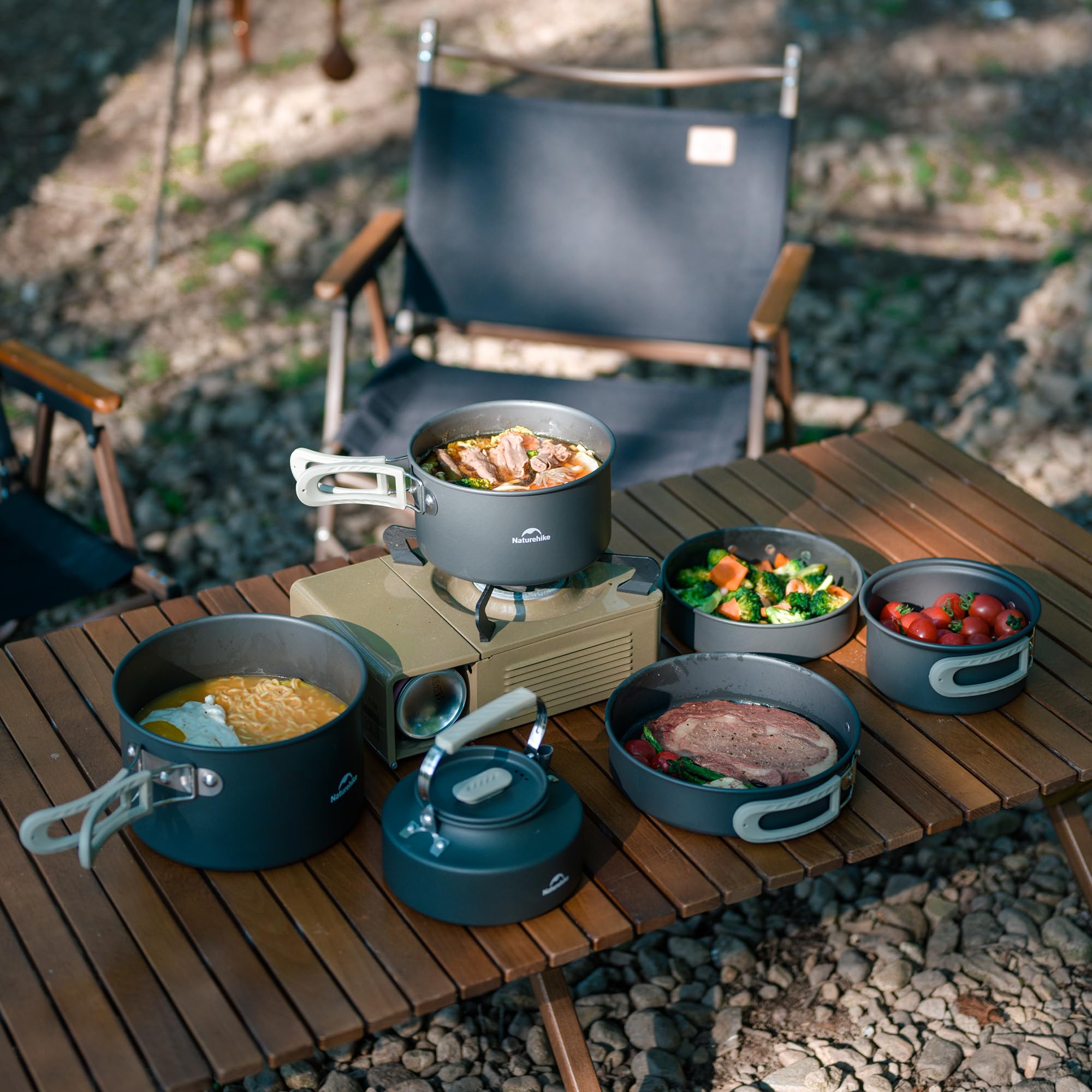 네이처하이크 캠핑 수프 냄비 뚜껑 포함 대형 야외 휴대 - Camping Cooking Pot Large 리뷰 및 가격