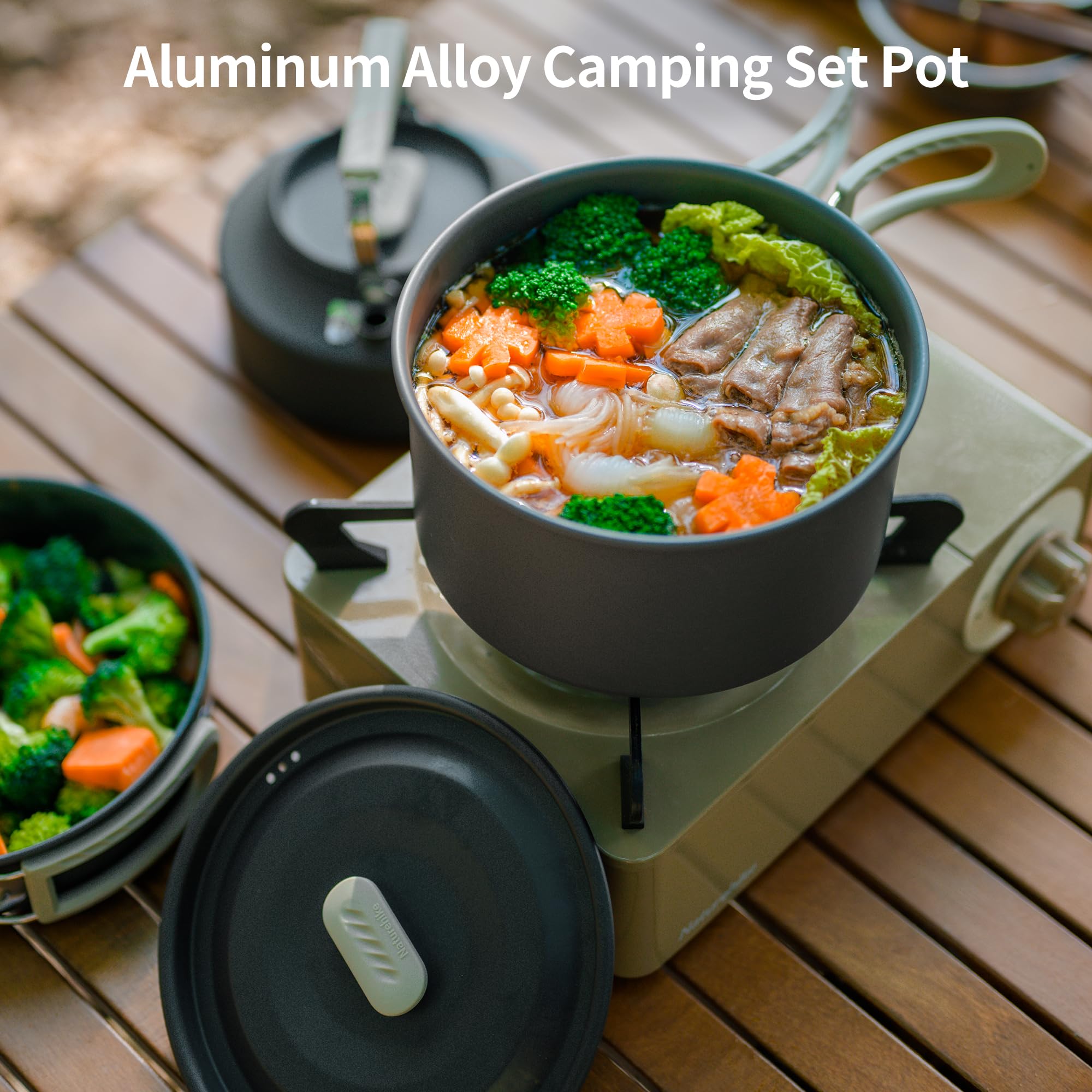 네이처하이크 캠핑 수프 냄비 뚜껑 포함 대형 야외 휴대 - Camping Cooking Pot Large 리뷰 및 가격