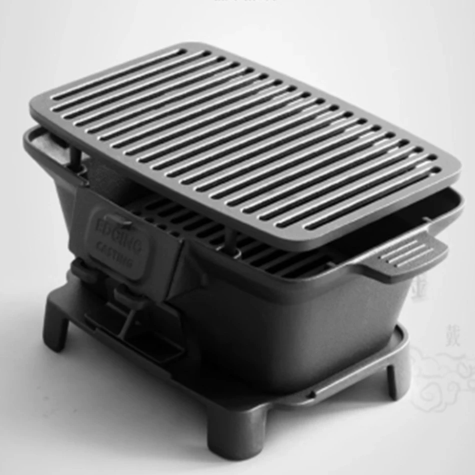 코팅되지 않은 바베큐 숯불 스토브, 바베큐 숯불 오븐, - Camping Cooking Cast Iron 리뷰 및 가격
