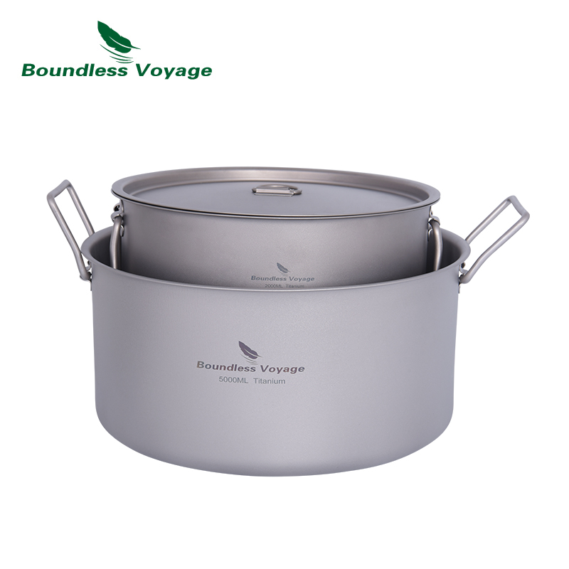 무한 항해 2L 5L 대용량 수프 냄비 티타늄 캠핑 냄 - Camping Cooking Pot Large 리뷰 및 가격