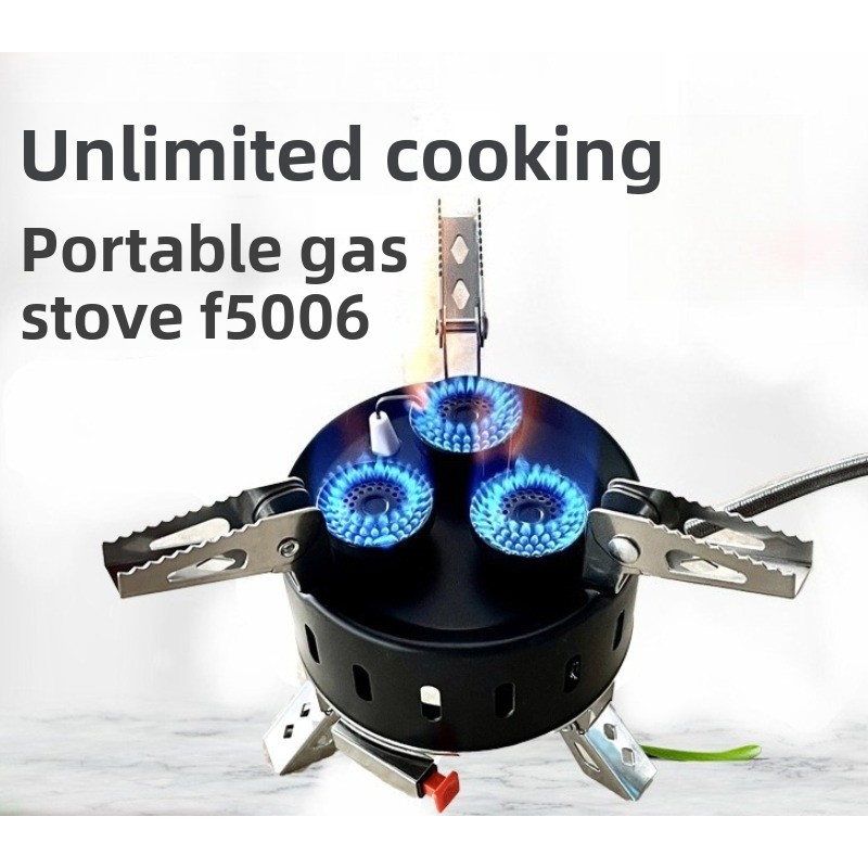 휴대용 3구 바람막이 부탄 가스레인지 접이식 야외 캠핑 - Camping Cooking Gas Stove Portable Tool 리뷰 및 가격