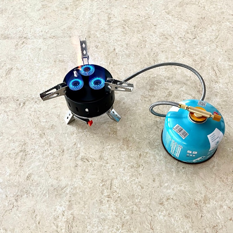 휴대용 3구 바람막이 부탄 가스레인지 접이식 야외 캠핑 - Camping Cooking Gas Stove Portable Tool 리뷰 및 가격