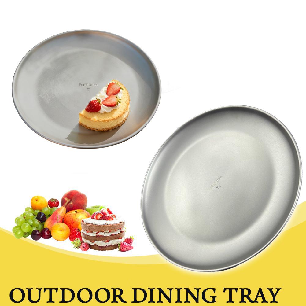 순수 티타늄 캠핑 접시 초경량 휴대용 라운드 반투명 접 - Camping Cooking Dishes 리뷰 및 가격