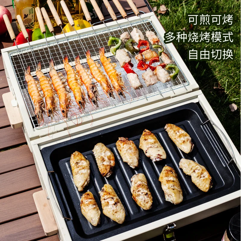 바베큐 오븐 가정용 그릴 휴대용 야외 캠핑용 무연 그릴 - Camping Cooking Device 리뷰 및 가격