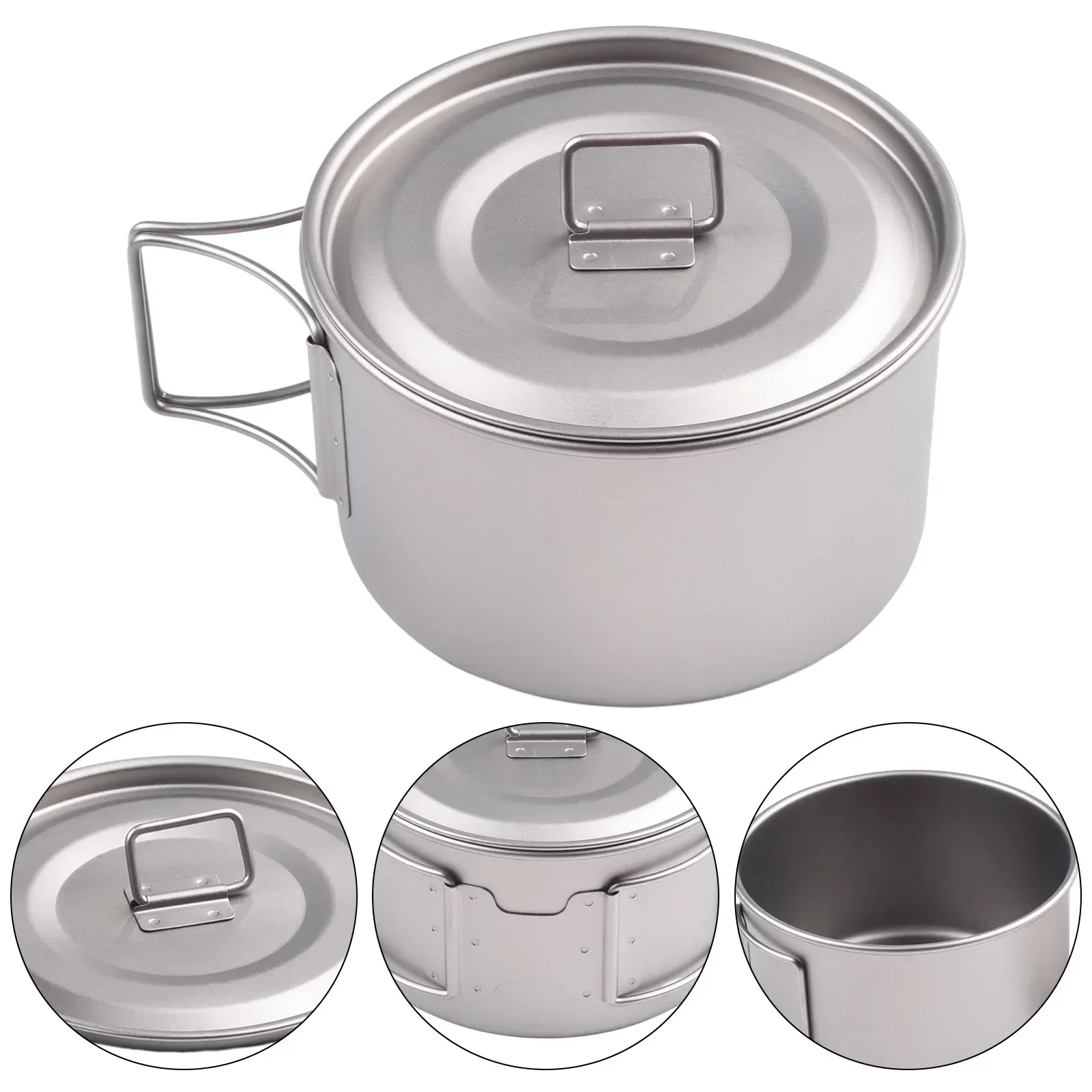 접이식 손잡이가 있는 티타늄 그릇, 캠핑 그릇, 뚜껑  - Camping Cooking Cover 리뷰 및 가격