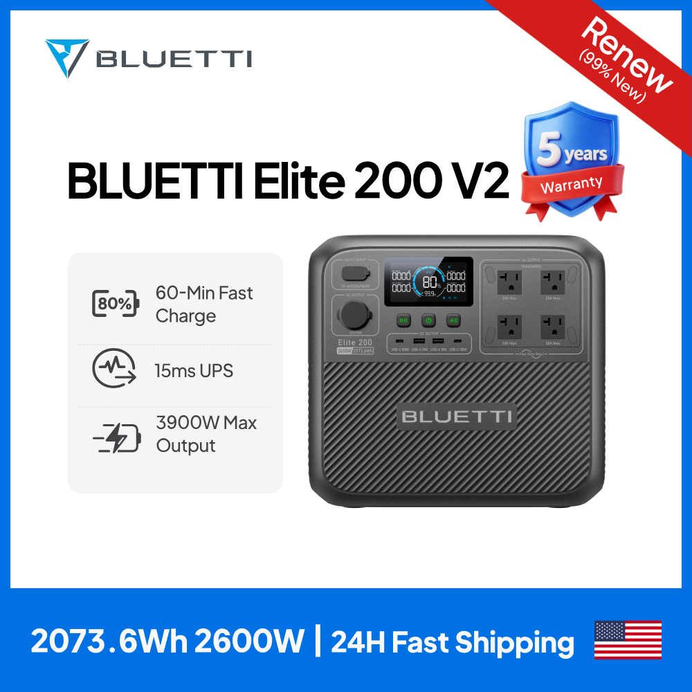 【리뉴얼】BLUETTI Elite 200 V2 휴대용  - Camping Cooking Device 리뷰 및 가격