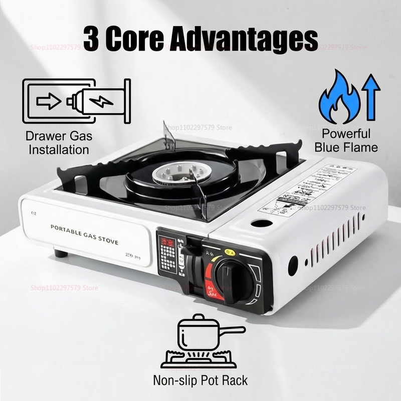 휴대용 카트리지 스토브 캠핑 야외 바베큐 가정 요리용  - Camping Cooking Gas Stove Portable Tool 리뷰 및 가격