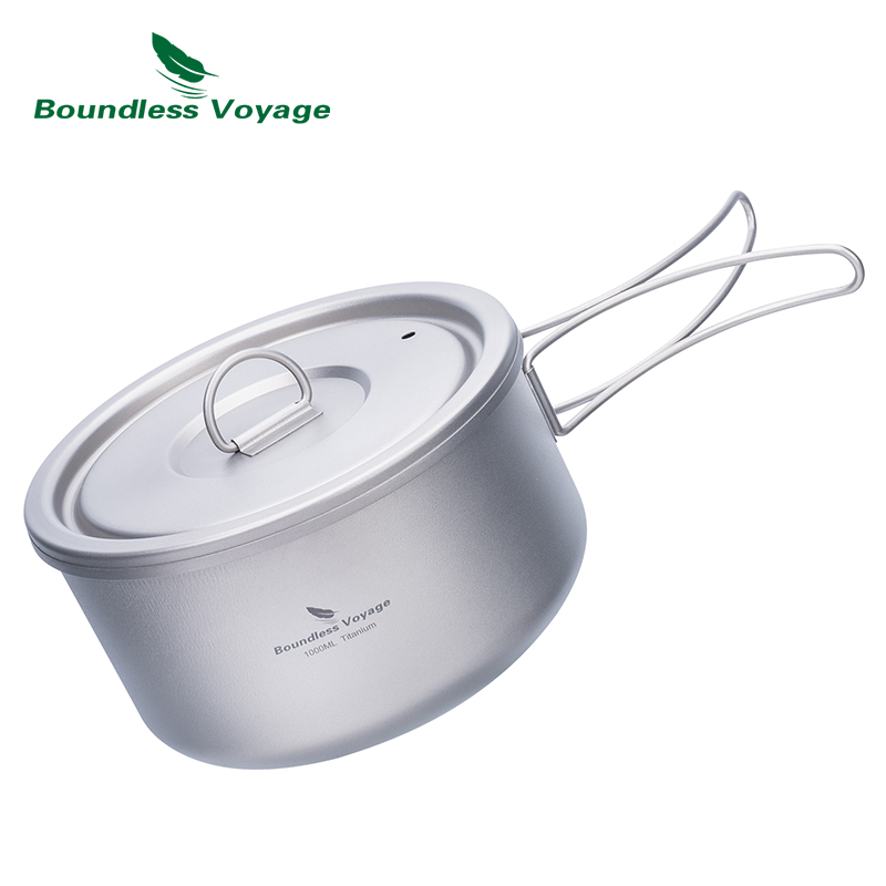 Boundless Voyage 티타늄 캠핑 냄비, 뚜껑 - Camping Cooking Lightweight 리뷰 및 가격