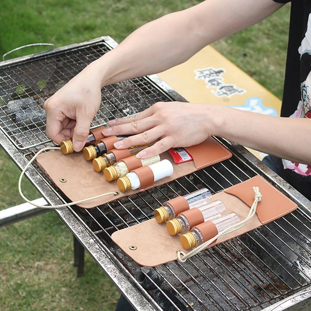 야외 캠핑 향신료 병 세트, 휴대용 가죽 방수 캠핑 하 - Camping Cooking Container 리뷰 및 가격