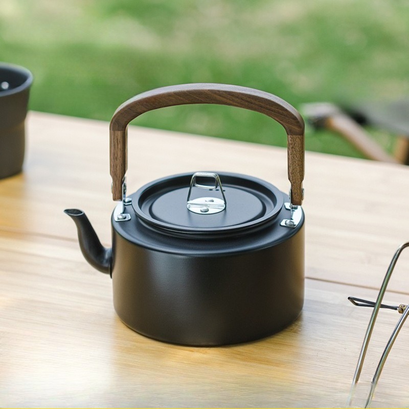 1.2L 경량 알루미늄 합금 캠핑 주전자 나무 손잡이  - Camping Cooking Lightweight 리뷰 및 가격