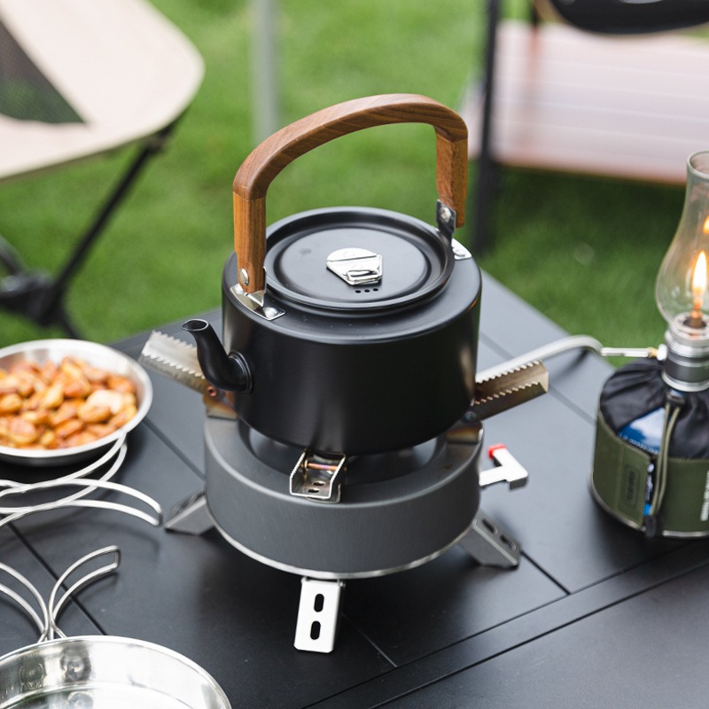 1.2L 경량 알루미늄 합금 캠핑 주전자 나무 손잡이  - Camping Cooking Lightweight 리뷰 및 가격