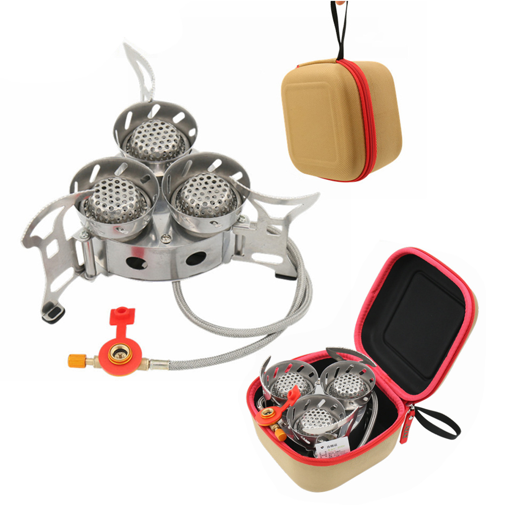 고출력 방풍 야외 요리 기어, 보관 가방 포함, 휴대용 - Camping Cooking Gas Stove Portable Tool 리뷰 및 가격
