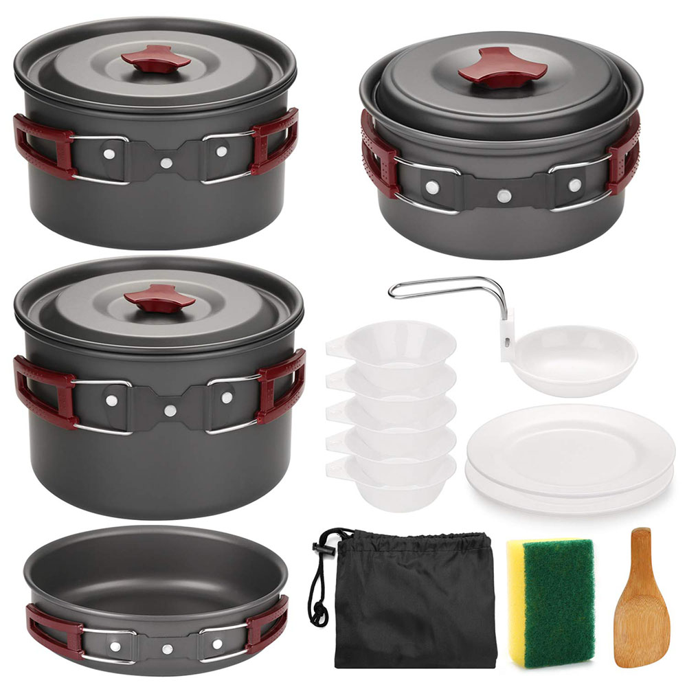야외 캠핑 조리기구 키트, 논스틱 캠핑 팬, 경량 요리 - Camping Cooking Lightweight 리뷰 및 가격