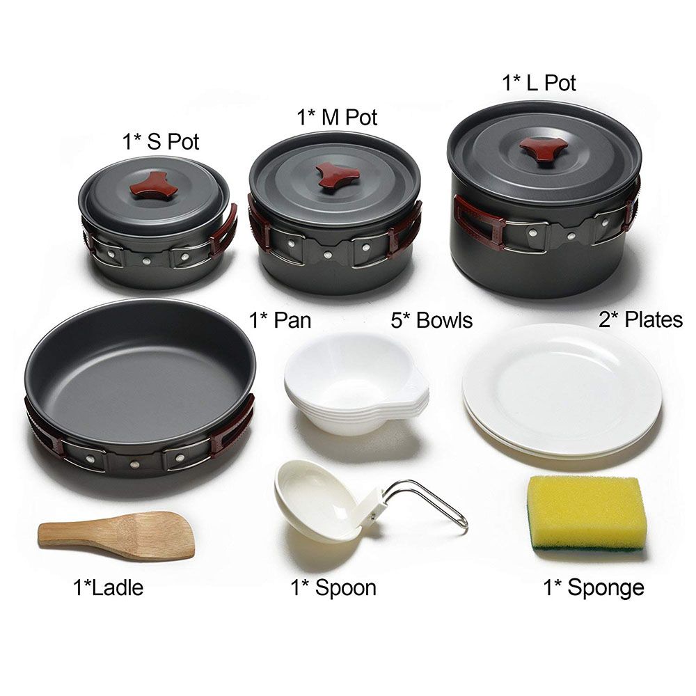야외 캠핑 조리기구 키트, 논스틱 캠핑 팬, 경량 요리 - Camping Cooking Lightweight 리뷰 및 가격