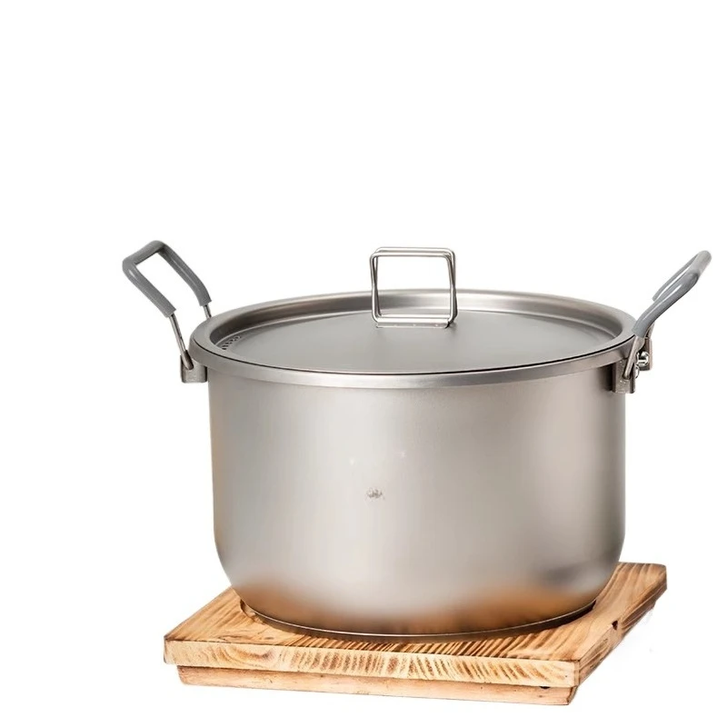 6L 티타늄 냄비 뚜껑 포함 내구성 큰 용량 캠핑용 수 - Camping Cooking Pot Large 리뷰 및 가격