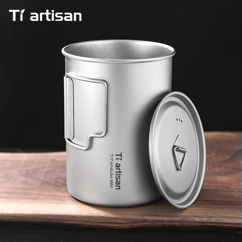 Tiartisan 750ml/900ml 티타늄 접이식  - Camping Cooking Pot Large 리뷰 및 가격